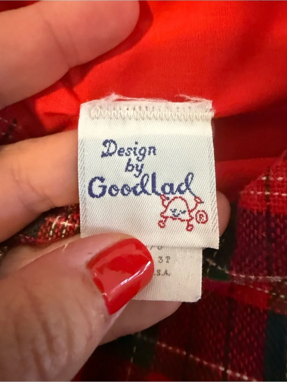 Design by GoodLad Vintage Plaid Boys Wool Jumpsuit Romper 3T Red/Black/Green